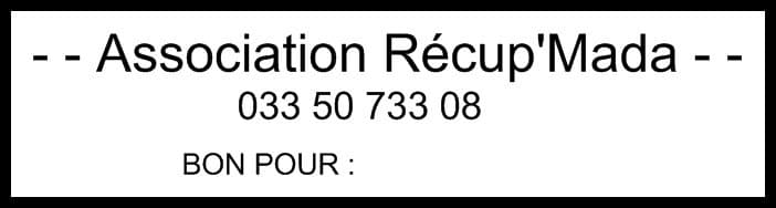 Extrait de l'affiche annonçant la distribution, avec les coordonnées de contact.